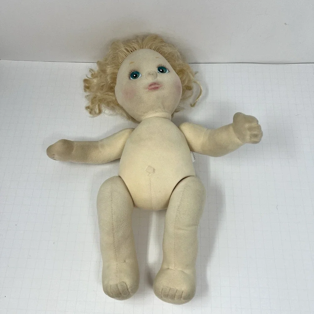 Vintage My Child Girl Doll Blonde Hair‎ Blue Eyes 1985 Soft Body Mattel Toy